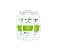 Simple Women's Kind to Skin Refreshing 'Shower Gel' with Gentle Formulation 675ml, 3 Pack in Green