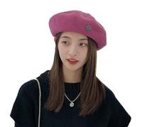 Simple Wool Solid Color Painter Hat All-match Octagonal Halloween Christmas New Year Valentine's Day Octagonal Wool Men