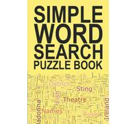 Simple Word Search Puzzle Book: General Word Search Puzzle Book Categories