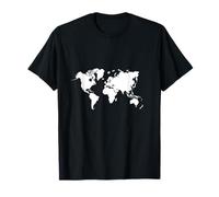 Simple world map design for world travellers T-Shirt