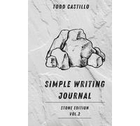 Simple Writing Journal - Stone Edition Vol. 2: Clean layout with title space
