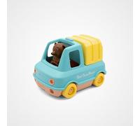 Simple x Petit Ours Brun - Garbage Truck - Garbage Vehicle - Early Learning Toy - Recycled Plastic - Made in France - 100% Recyclable - 1-4 Years (Mint)