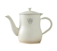 Simple Yet Effective Oil Pot Made from Stainless Steel 201 for Home Kitchens with Filter to Reduce Waste and Enhance Usability (1500ml white)