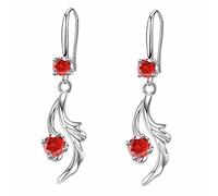 Simple Zirconia Water Drops Shiny Fashion Women's Earrings Lady's Copper Set Zircon Fishtail Earrings Wedding Beaded Hoop Earrings for Women (E, One Size)