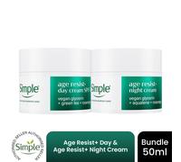 SimpleActive Skin Barrier Care Age Resist+ Day & Night Face Moisturiser Duo 50ml