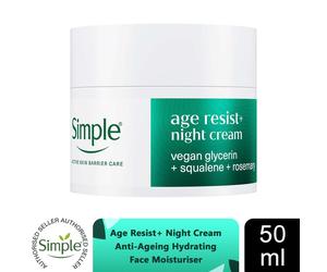 SimpleActive Skin Barrier Care Age Resist+ Night Face Moisturiser 50ml