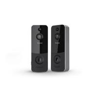 Simpled TP Smart Video Intercom Doorbell, 1080P HD WiFi & Bluetooth Camera, Battery Powered, Two-Way Audio, Night Vision, Motion Detection, Indoor Chime, USB-C Charging, 128GB TF Card, No Monthly Fee
