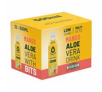 Simplee Low Calorie Aloe Vera Bits Drink with Multi Vitamins,Mango Flavours, 12 x 500ml By shop4less