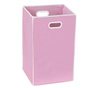 SimpleHouseware Foldable closet Laundry Hamper Basket, Pink