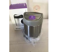 simplehuman 1.5L Single Compartment Stainless Steel Bin Steel
