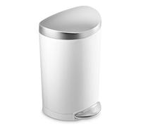 Simplehuman Pedal Bin Semi-round 10L white (CW1867)