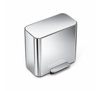 Simplehuman 15 Litre Stainless Steel Mini Recycler Pedal Bin