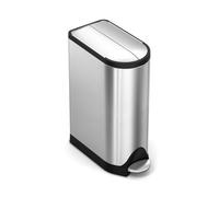 Simplehuman 18L Slim Butterfly Kitchen Pedal Bin, Brushed Stainless Steel