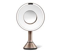 simplehuman 20cm Rose Gold Sensor Mirror 5x & 10x Mag