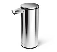 Simplehuman 266ml Rechargeable Sensor Soap Pump Dispenser, Polished Stainless Steel