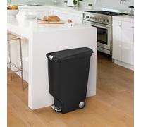 Simplehuman 40 Litre Plastic Rectangular Pedal Bin - Black