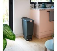 Simplehuman 40 Litre Slim Plastic Pedal Bin - Green
