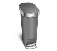 simplehuman 40L Single Compartment Slim Bin Grey
