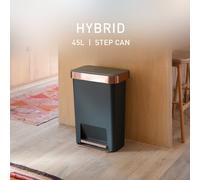 Simplehuman 45 Litre Hybrid Pedal Bin - Green
