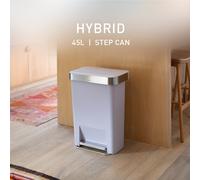 Simplehuman 45 Litre Hybrid Pedal Bin - Lilac
