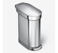 Simplehuman 45L Slim Bin, Brushed