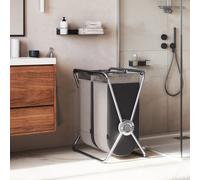 Simplehuman 48 L Double X Frame Hamper - Stainless Steel