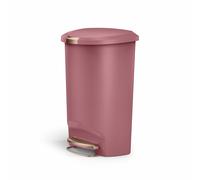 Simplehuman 50 Litre Plastic Semi Round Pedal Bin - Blush Pink