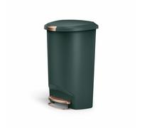 Simplehuman 50 Litre Plastic Semi Round Pedal Bin - Green