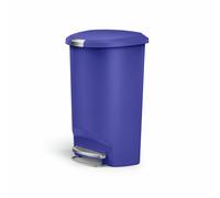 Simplehuman 50 Litre Plastic Semi Round Pedal Bin - Indigo
