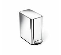 Simplehuman 5L Slim Bathroom Pedal Bin - Silver