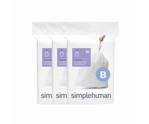 Simplehuman 6L Code B Bin Liners - Pack Of 90