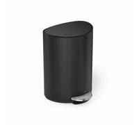 Simplehuman 6L Semi-Round Bathroom Pedal Bin - Black