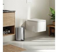 Simplehuman 6L Semi-Round Bathroom Pedal Bin-Stainless Steel