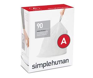 simplehuman 9000 Count White 4.5L Cylindrical Trash Bags