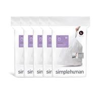 simplehuman Code L 100 Liners 50 Recycled Custom Fit Bin Bags in Dispenser