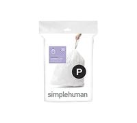 simplehuman Code P Liners, White, 10 Count (Pack of 2)