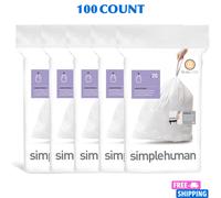 simplehuman Code Q Bin Bags 50-65 Litre 13-17 Gallon Heavy Duty Refill Packs UK