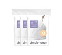 simplehuman CW0255 code E Custom Fit Bin Liner Bulk Pack, White Plastic (3 Pack of 20, Total 60 Liners)