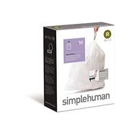 Simplehuman code R, custom fit bin liners, 50 pack