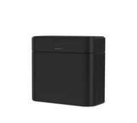simplehuman Compost Caddy, 4L Countertop Kitchen Compost Bin with Magnetic Dock for select simplehuman Bins, Soft-Seal Lid, Removable Inner Bucket, Matte Black Steel