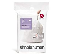 simplehuman Custom Fit Trash Can Liner A, 4.5 Liters / 1.2 Gallons, 30 Count