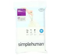 Simplehuman Code N Custom Fit Bin Liners, Pack Of 20, White, White
