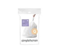 simplehuman CW0176 code Q Custom Fit Bin Liners, White Plastic (Pack of 20 Liners)