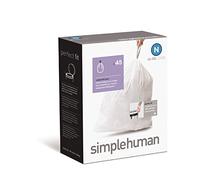 Simplehuman CW0223 Custom Fit Bin Liners, Code N, 45-50 Litre, 45 Pack