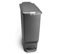 simplehuman CW1363 40L Slim Recycling Kitchen Pedal Bin with Lid Lock Silent