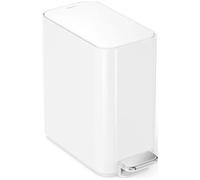 SIMPLEHUMAN CW2102 5-litre Slim Rectangular Pedal Bin - White