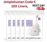 simplehuman K Bin Liners Bin Bags Drawstring bags 35 -45 Litre Pack 100 Fit Line