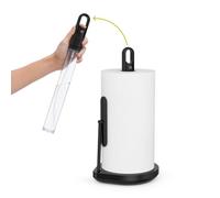 Simplehuman Kitchen Roll Holder With Built In Spray Bottle Pump, Mattee Black Steel