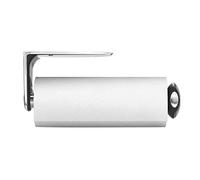 simplehuman KT1024 Long Quick Load Wall Mounted Kitchen Roll Holder, Suitable for Under Cupboard or Cabinet, Easy Tear, Easy to Install (Fits Kitchen Rolls Measuring 27-28cm), Brushed Stainless Steel