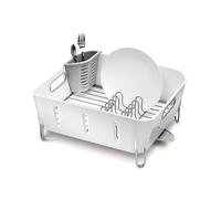 Simplehuman Compact Dishrack, White Plastic